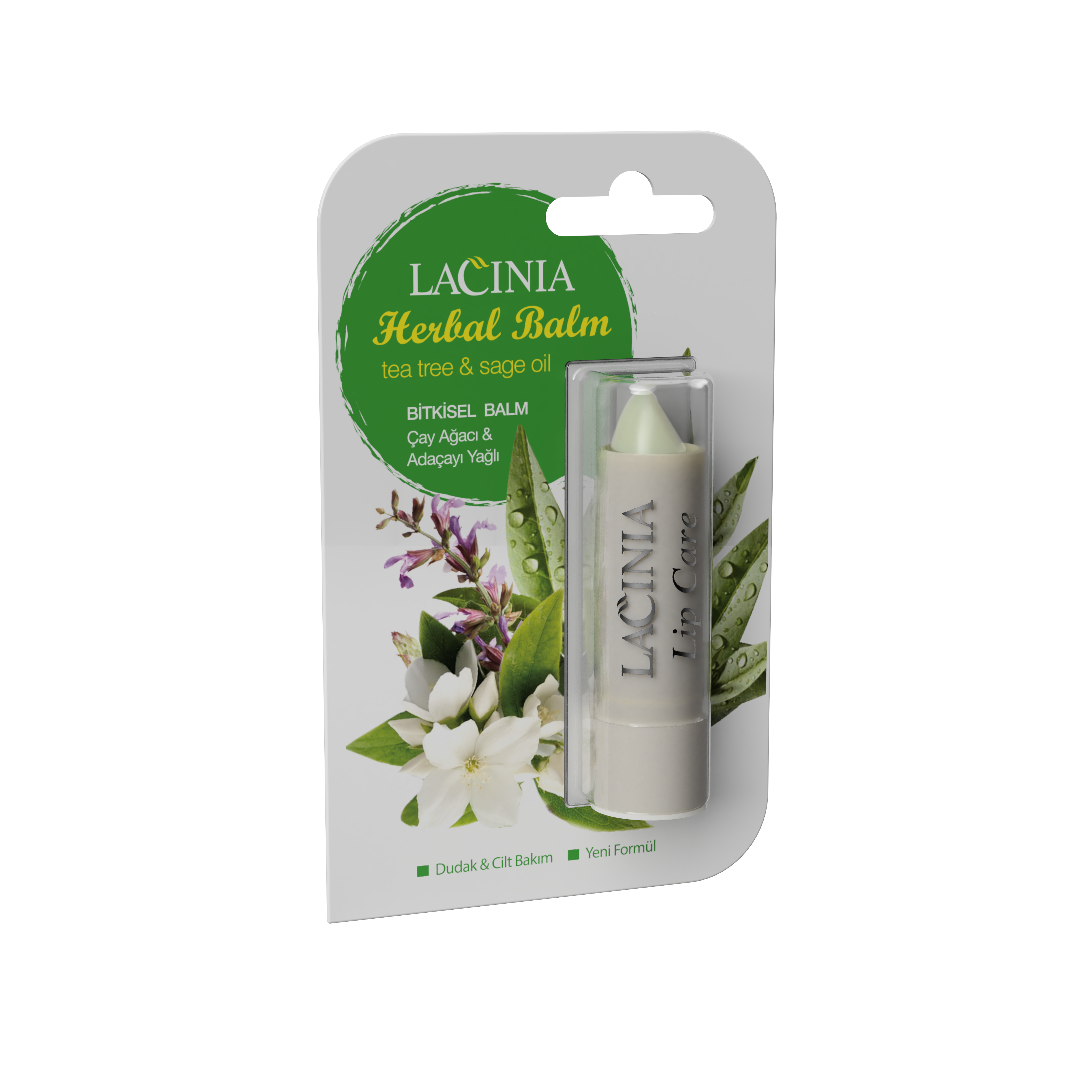 Çay Ağacı&Adaçayı Yağlı Herbal Lıp Balm